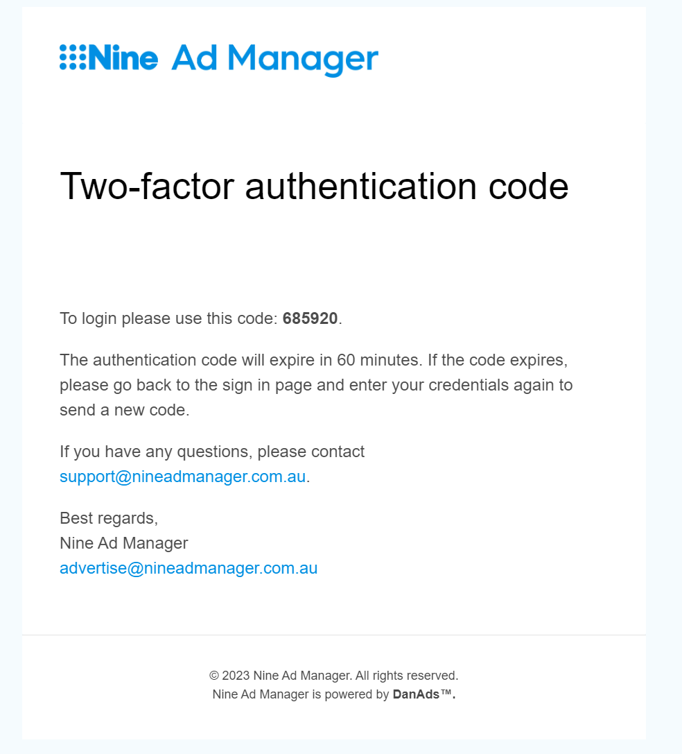 MFA code in email.PNG